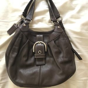 Coach Brown Leather Hobo Bag